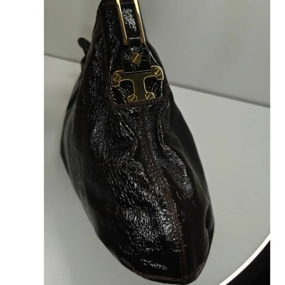 Tory Burch brown crinkled bag